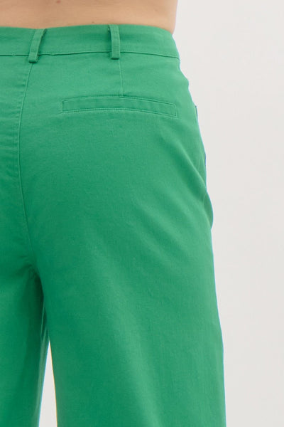 Helena Green Wide Leg Pants