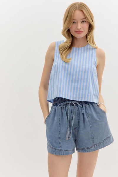 Jessica Light Denim Shorts