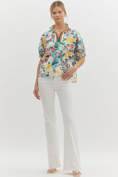 Mindy Dolman Sleeve Green Blouse