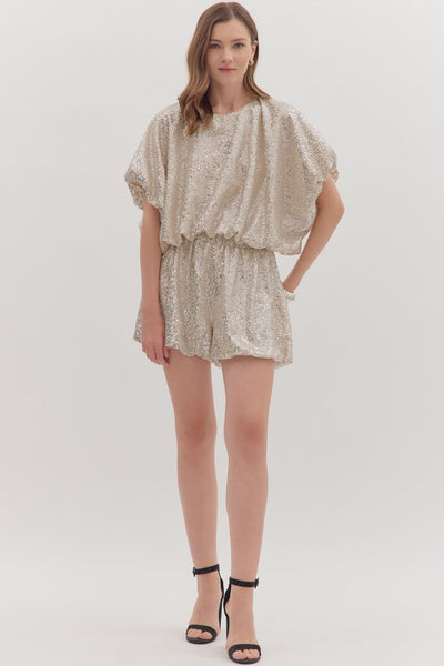 Sequin Dolman Blouse