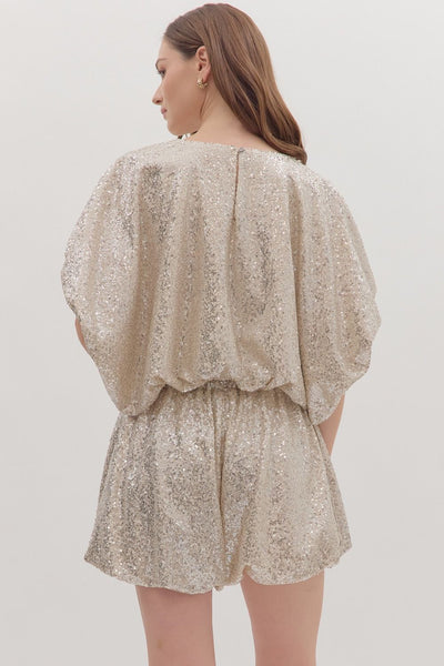 Sequin Dolman Blouse