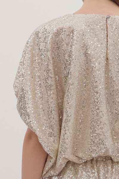 Sequin Dolman Blouse