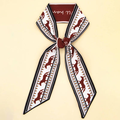 Chic Floral Letter Twilly Scarf Gift Wrap