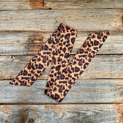 Leopard Western Skinny Mini Wild Rag Scarf