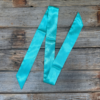 Turquoise  Western Skinny Mini Wild Rag Scarf / Cowgirl Necktie