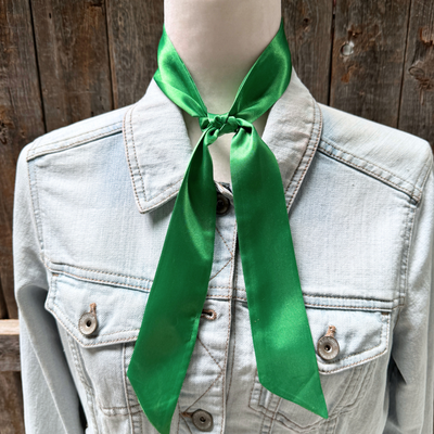 Green Western Skinny Mini Wild Rag Scarf