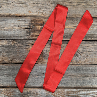 Electric Red Western Skinny Mini Wild Rag Scarf / Cowgirl Necktie