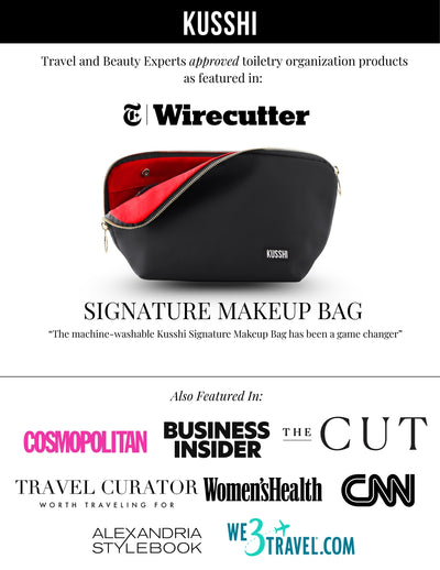 Signature Makeup Bag-Machine Washable Medium Cosmetic Bag