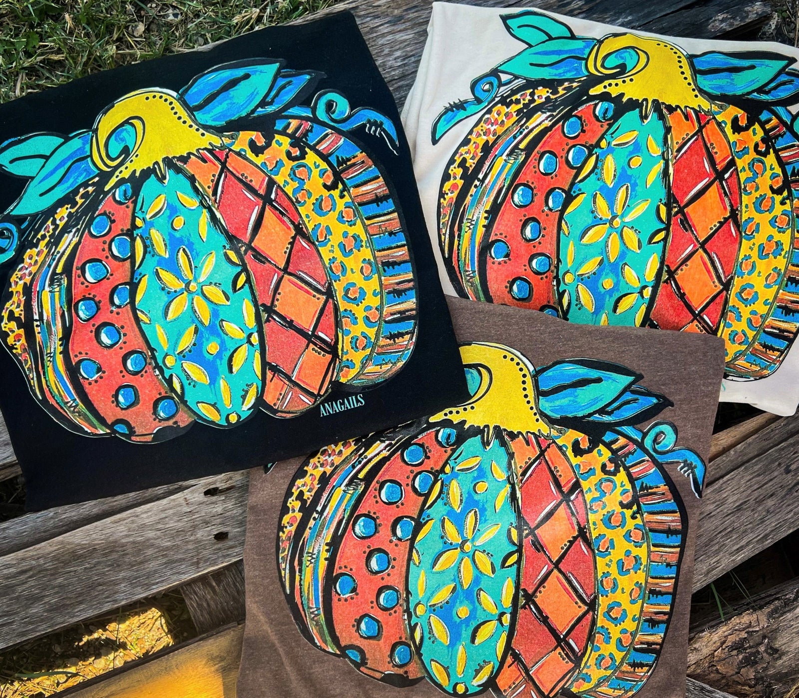 Chocolate Aztec Pumpkin Graphic Tee