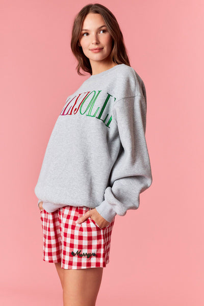 Grey Holly Jolly Sweatshirt
