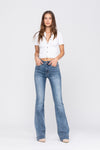 Mid-Rise Trouser Flare Jean