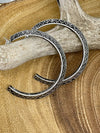 Ainsworth Western Textured Angled Hoop Earrings