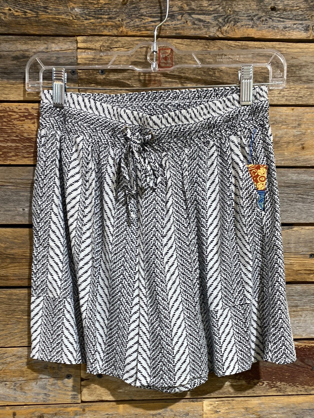 Black & White Printed Shorts