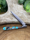 Mason Inlay Turquoise Slim Pocket Knife - 2.6"