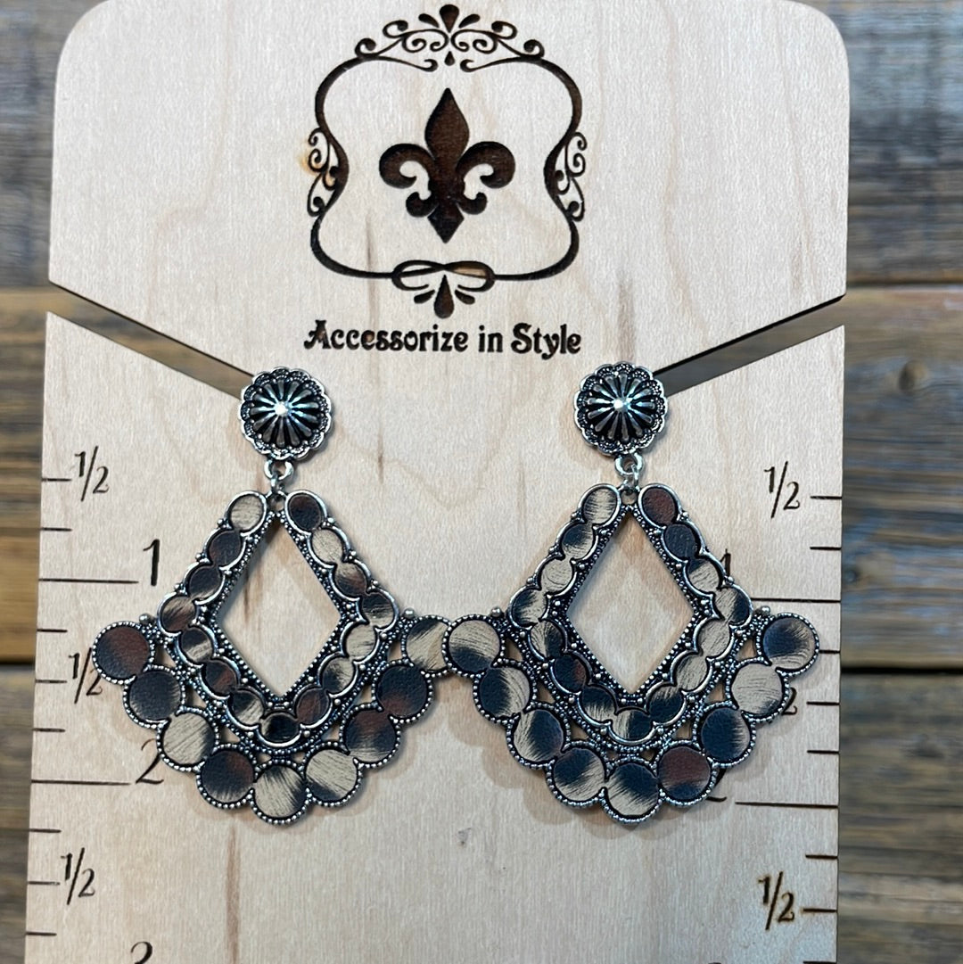 Feria Fashion Leather Leopard Earrings