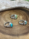 Zoe Sterling Roped Turquoise Ring