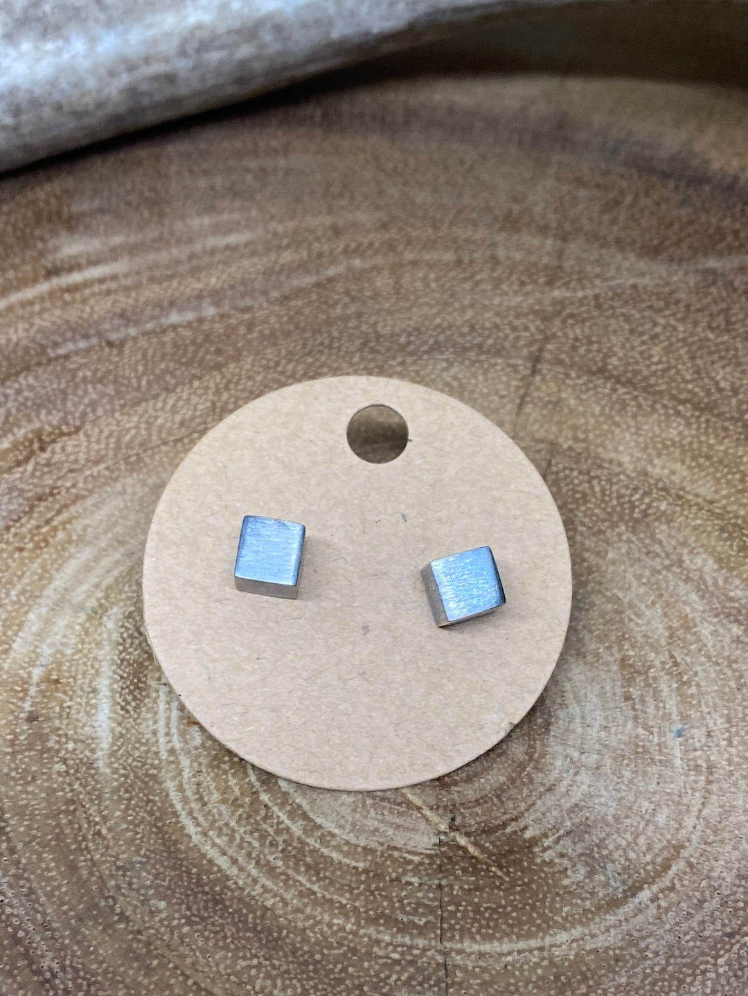 Bristol Sterling Cube Earrings - 5mm