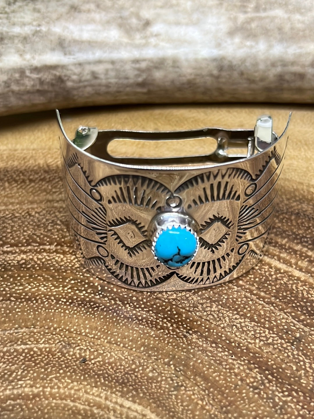 Colby Sterling  & Turquoise Pony Tail Barrette