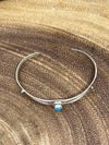 Avery Sterling Silver Baby Cuff Bracelet - Turquoise
