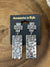 D'Anvers Fashion Silver Cross Post Earrings