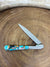 Mason Inlay Turquoise Slim Pocket Knife - 2.6"