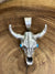 Landon Turquoise Steer Skull Pendant