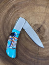 Tyler Inlay Turquoise Pocket Knife - 2.75"