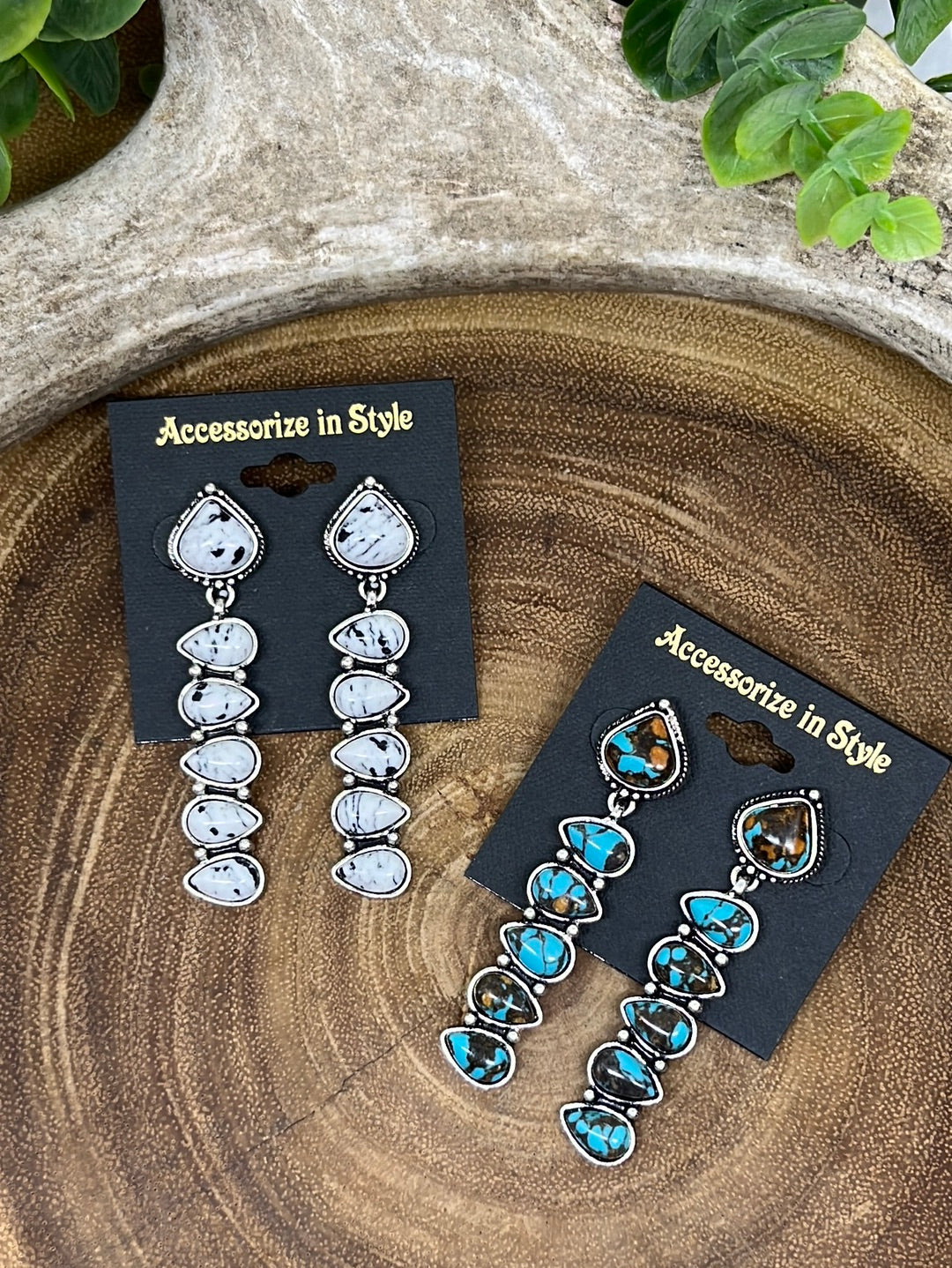 Moller Fashion Stacked Teardrop Post Earrings