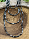 Ambrosia Sterling 6mm Navajo Saucer Necklace