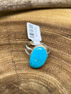 Kinder Sterling Single Stone Turquoise Ring