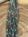 Lilith Heishi & Tumbled Turquoise 10 Strand Necklace