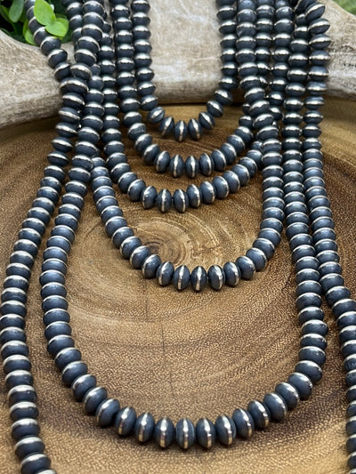 Arrowwood Sterling 9mm Navajo Saucer Necklace