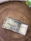 German Silver Stamped Matchbox Cover - Small