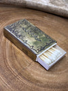 German Silver Stamped Matchbox Cover - Small