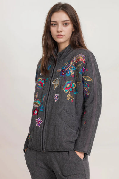 Johnny Was Ethal Dolman Quilted Jacket