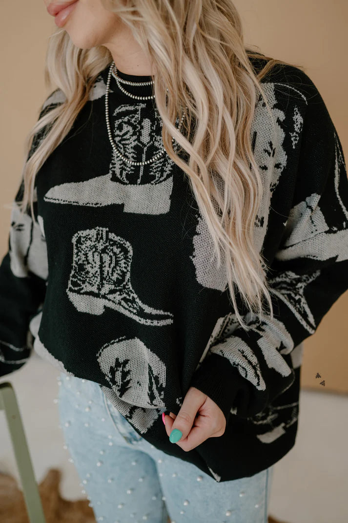 Boots A Million Knit Sweater