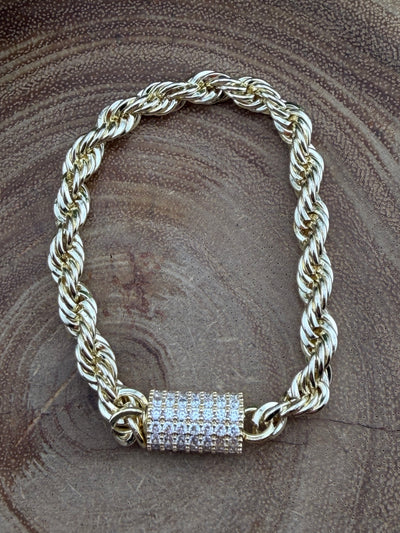 Assorted Stainless Steel Rhinestone Bracelets