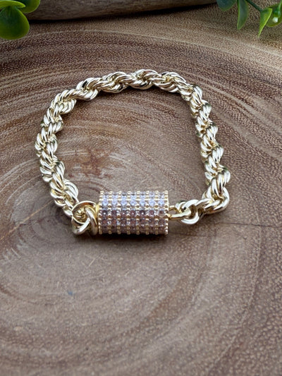 Assorted Stainless Steel Rhinestone Bracelets