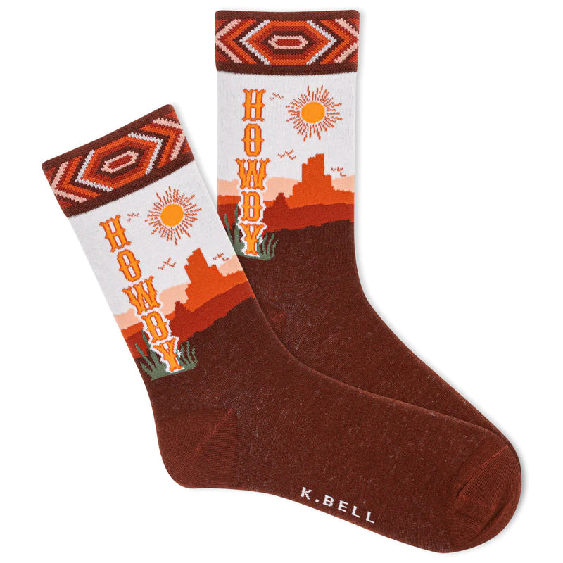 Brick Howdy Sun Women's Socks