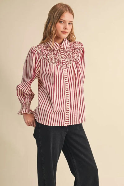 Striped Smock Shirt