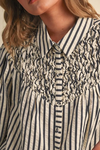Striped Smock Shirt