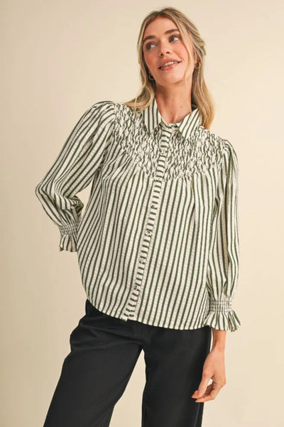 Striped Smock Shirt