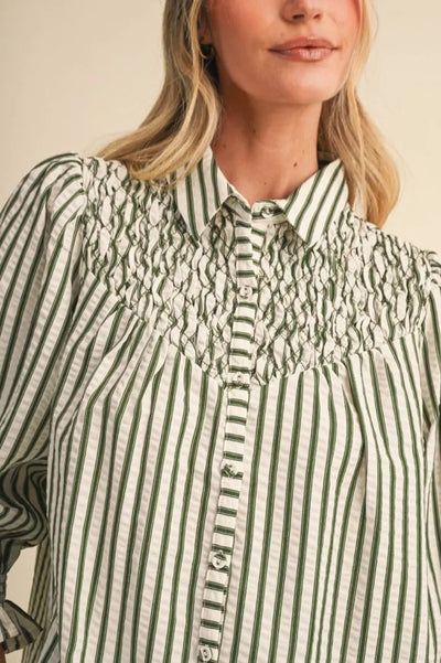Striped Smock Shirt