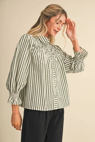 Striped Smock Shirt