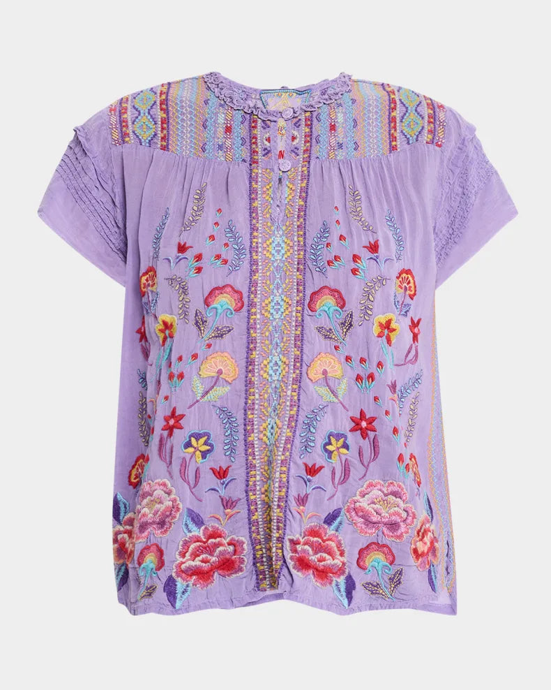 Johnny Was Lafaret Blouse - Agnes