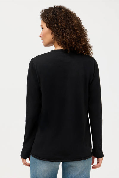 Johnny Was Long Sleeve V Neck Texas Tee