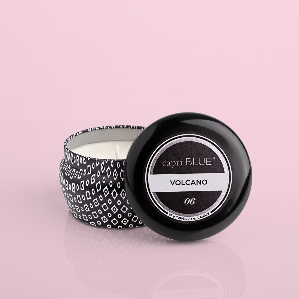 Volcano Signature Black Mini Tin Candle