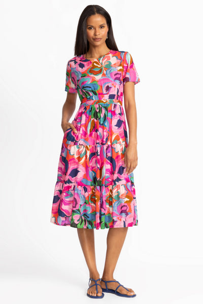 Johnny Was Ambre Ruffle Sleeve Dress