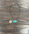 Bellingham Fashion Navajo & Necklace With Center Turquoise Stone