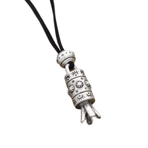 1377YKTrade Fashion Necklaces Fashion Cylinder Blossom Pendant Necklace